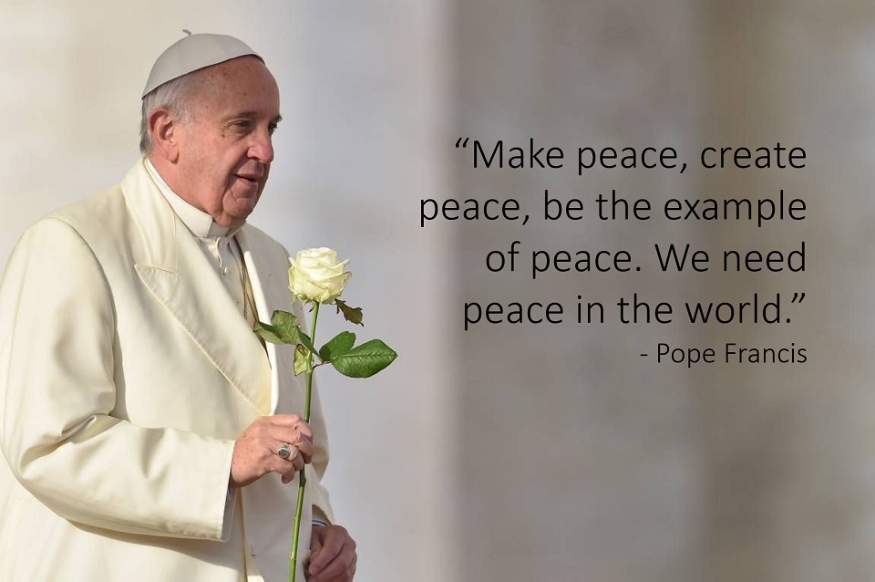 Sứ Điệp Đức Thánh Cha Nhân Ngày Hòa Bình Thế Giới 1-1-2017